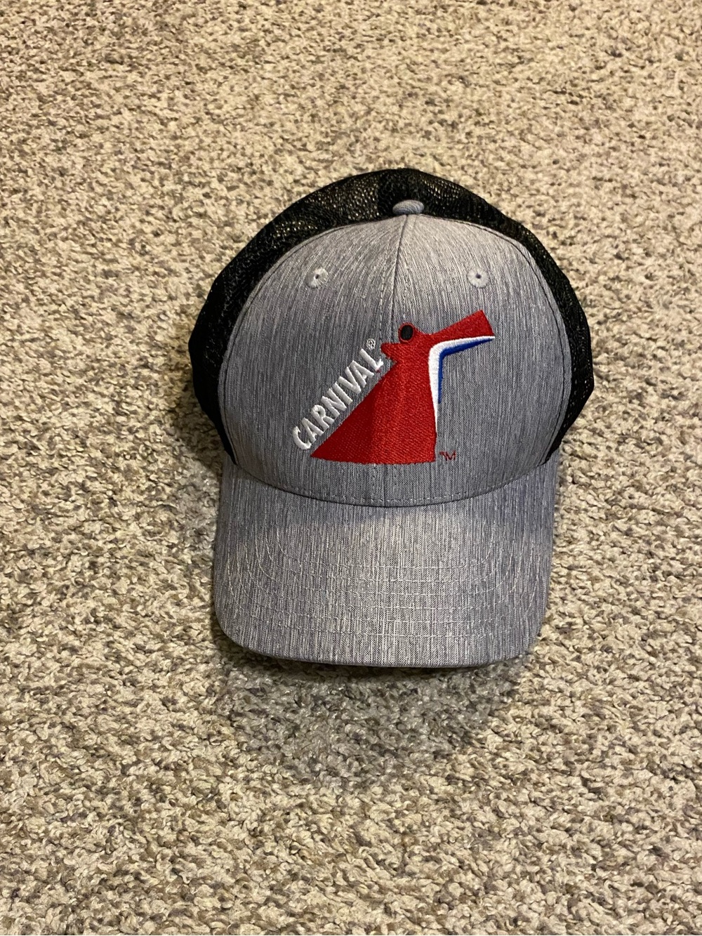 Grey & Black Adults Carnival Cruise Line Classic Hat